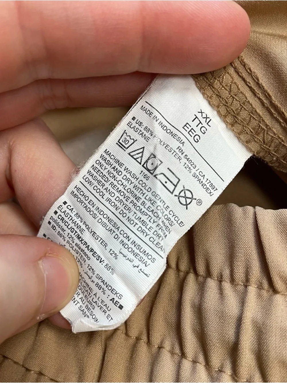 Old‎ Navy StretchTech Wide Leg Cargo Pants XXL Womens Tan High Waisted